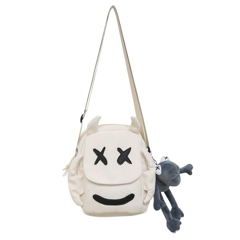 

Маленькая квадратная сумка для пары, сумка через плечо для студентов белый