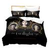 Twilight 3D Printing Three-Piece Digital Quilt Cover Home Textile Sheet Kit Active Printing And Dyeing