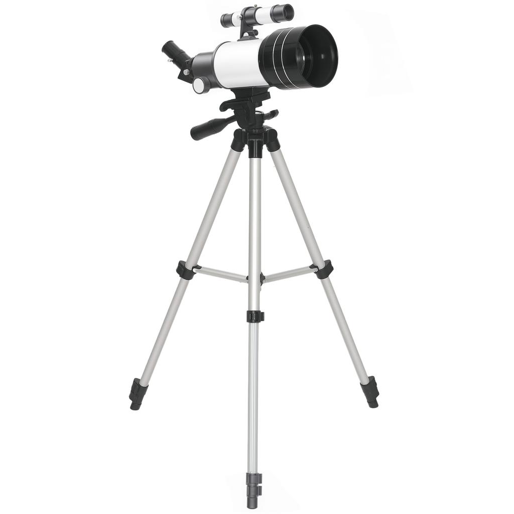Astronomical Telescope, 70 mm, 100X/50X/30X, 3 Eyepieces, 76 x 76 x 133 cm, White