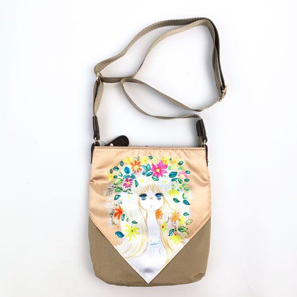 Mizumori Ado Shoulder Bag Eco Bag Set Beige Flower Ado-chan