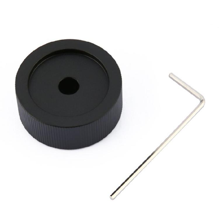 Ovladač hlasitosti 32x13mm Ovladač hlasitosti Černý Matný Pevný Hliník