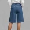 Women's  Color Casual Fashionable Button Pocket Shorts