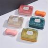 Portable Soap Dish with Lid - Plastic Travel Soap Holder, Keeps Soap Dry for Bathroom Home Outdoor