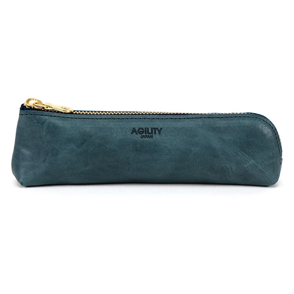 AGILITY Affa "Ferret" Pencil Case, Soft, Stylish, Cute, Genuine Leather, Slim Fit, for Men and Women