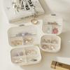 Mini Portable Multifunctional Storage Box Divided Compartments Medicine Boxes Sealed Moisture-proof Pill Cases Jewelry Box