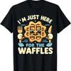 SONO Qui Solo Per I Waffle Maglietta Divertente Con Citazione sul Cibo