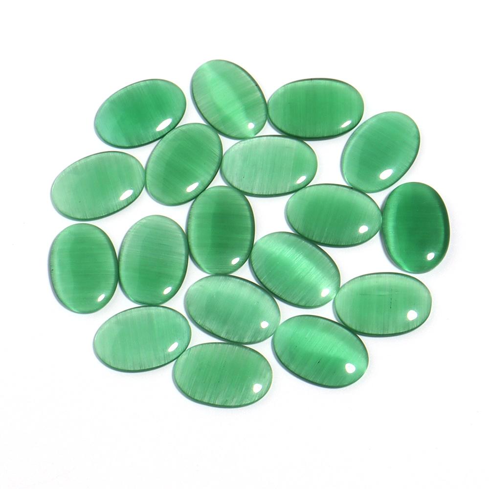 10-30pcs Natural Stone Cabochon Oval Cat Eye Cabochon Loose Beads For Jewelry Making DIY Necklace Bracelets Earring Accessories