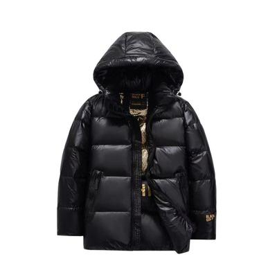 Black Gold Cotton Clothes, Wash Free Fabric, Winter Thick Hooded, High-end Thickened, Cold Resistant Coat, Thick Style