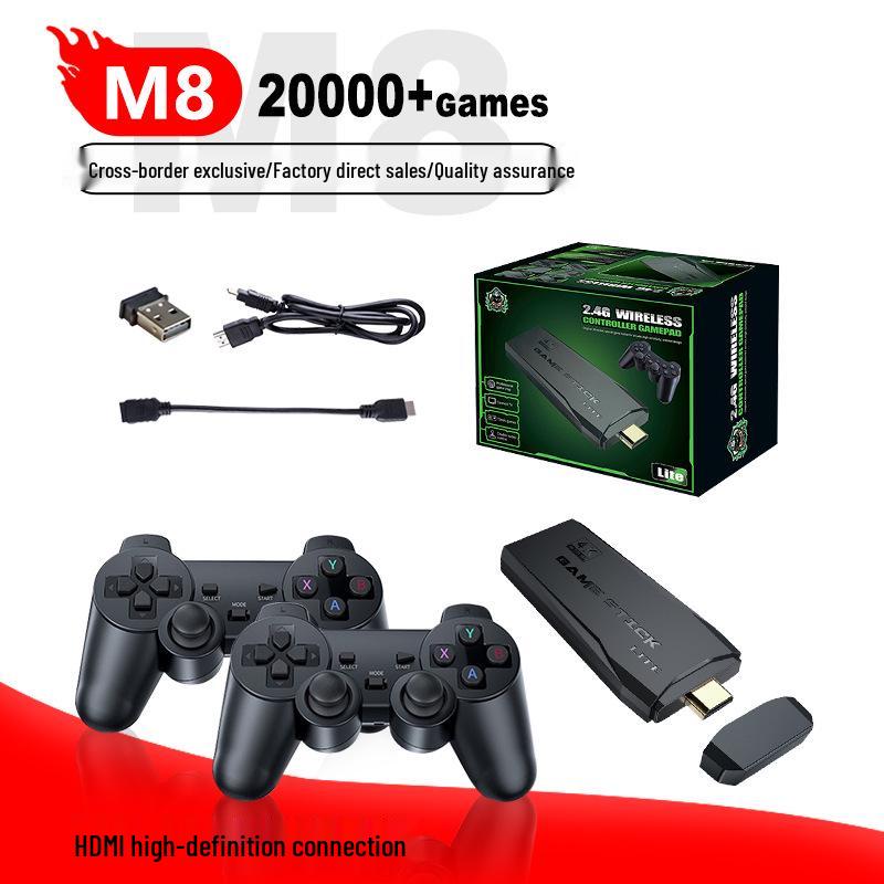 M8 Retro Wireless Arcade Game Console with Dual Joysticks for HD TV