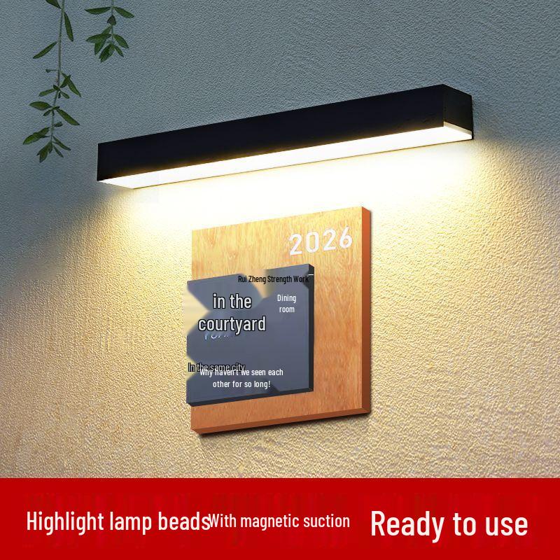 Solar Waterproof Wall Lamps for Garden, Villa, Courtyard, Balcony, and Fence Lighting