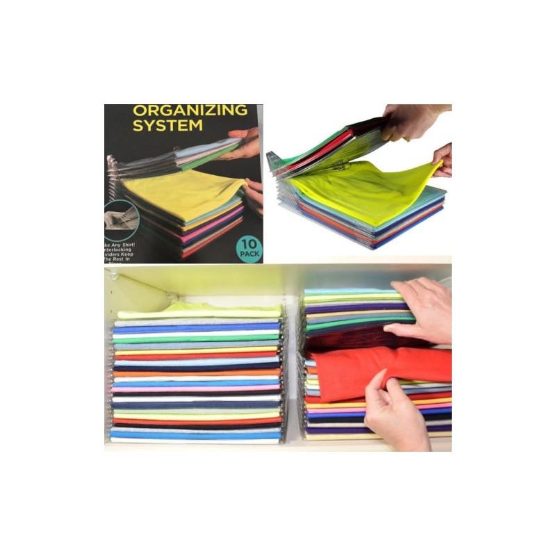 Dorganisateur Vêtements Système Classeur Bureau 10 Tiroirs Voyage Ezstax Maison