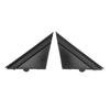 Pair Door Mirror Flag Cover 1SH17KX7AA Left Right Black Decoration Replacement for FIAT 500 2012?2017