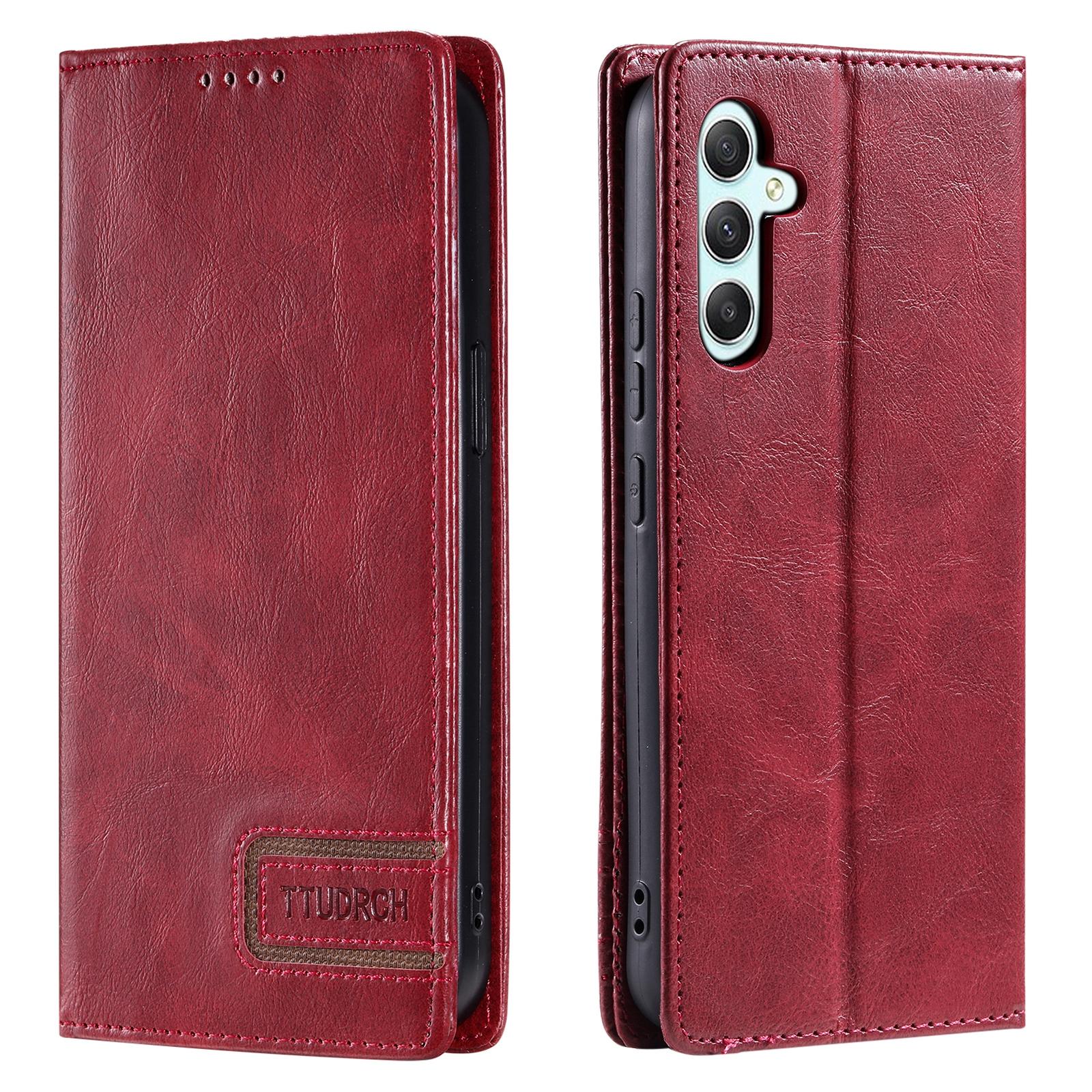 

TTUDRCH Style 007 For Samsung Galaxy S25 FE Leather Case RFID Blocking Wallet Stand Phone Cover D