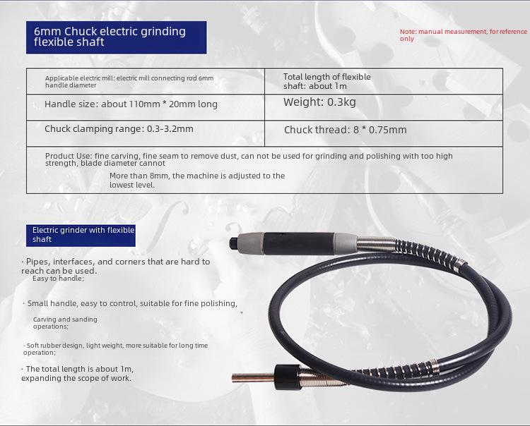 Engraving Machine Accessories: Large Electric Grinder, Hanging Grinder, Table Grinder, Hand Drill, 6mm Drill Chuck, Soft Shaft
