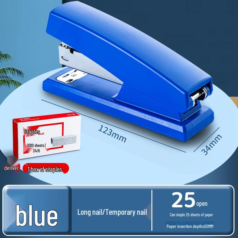 Effort-Saving Universal Stapler, No. 12, Standard, Thickened, Available in Large, Medium, Small Sizes for Office Use