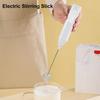 Portable Electric Coffee Whisk Adjustable Speed Foam Maker USB Rechargeable Frother for Lattes Cappuccinos Frappes