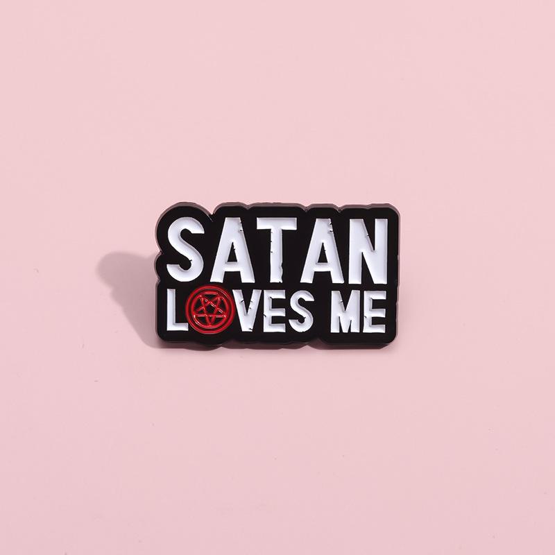 Modern Cartoon Letter Enamel Brooches For Fashion Accessories Ideal For Any Outfit