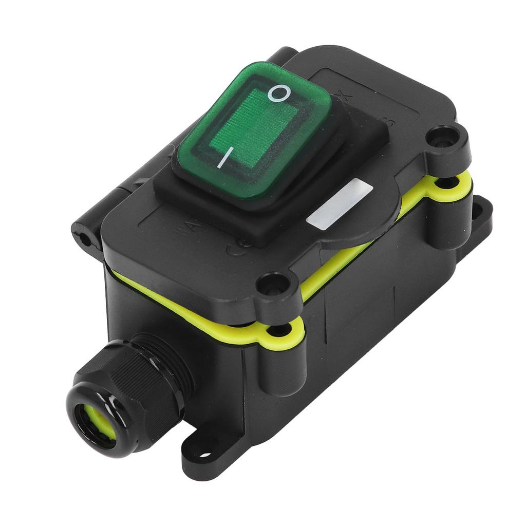Marine Switch with Junction Box Single Head IP68 Water Proof Inline Power Cord Ship Type Switch for