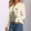 Women's Printed Long Sleeve Shirts Elegant Casual Tops Trendy Shirts Tops