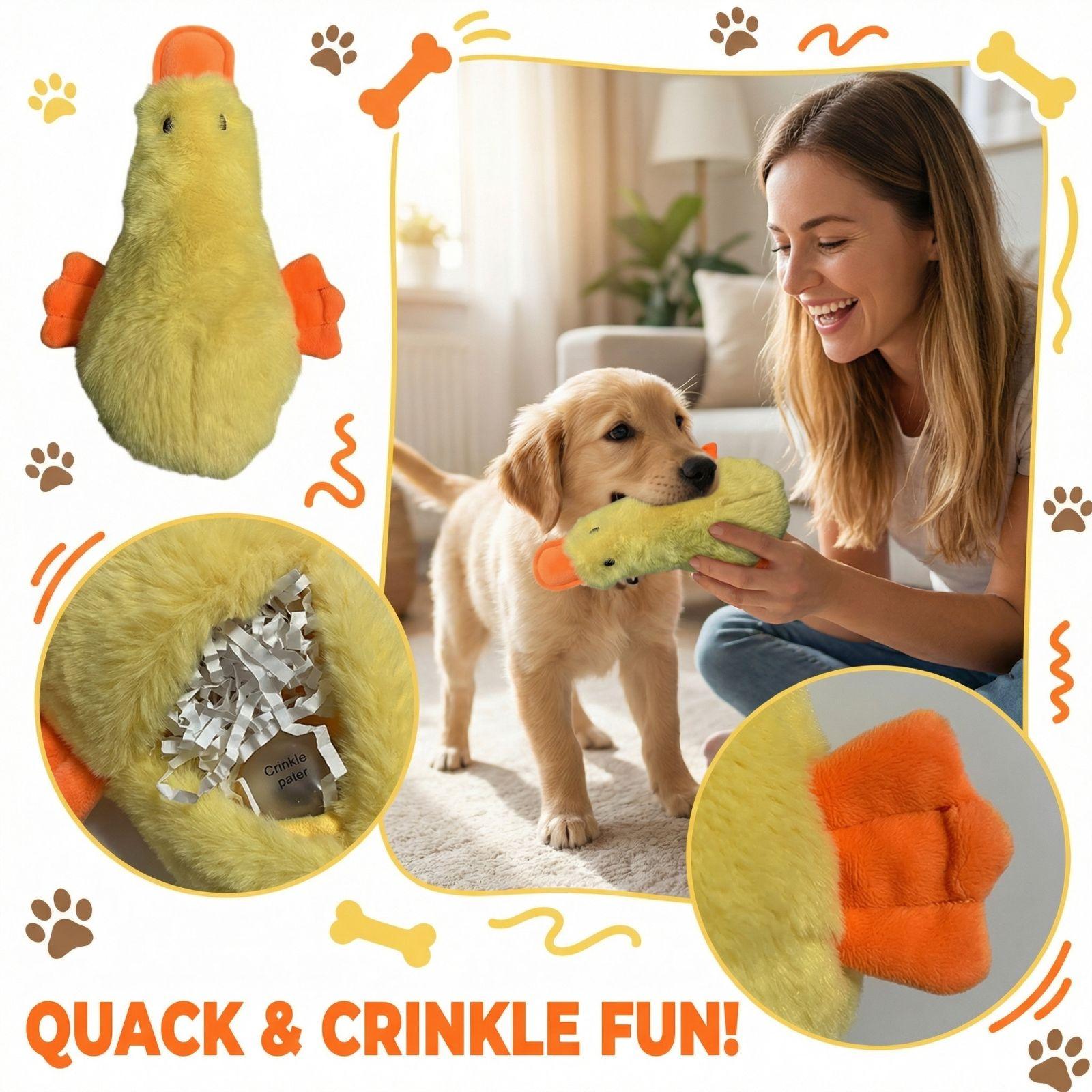 

Pet Toys Vocalization Plush Figurine Interaction Resistant To Chewing Sound Paper Cats And Dogs Toys One Size жовтий