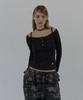 SETUP-EXE Sleeveless Layered Top / Black