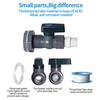 Rain Barrel Spigot Kit With 3/4 Inch PVC Ball Valves Adapters For Water Tank Garden Irrigation Accessories