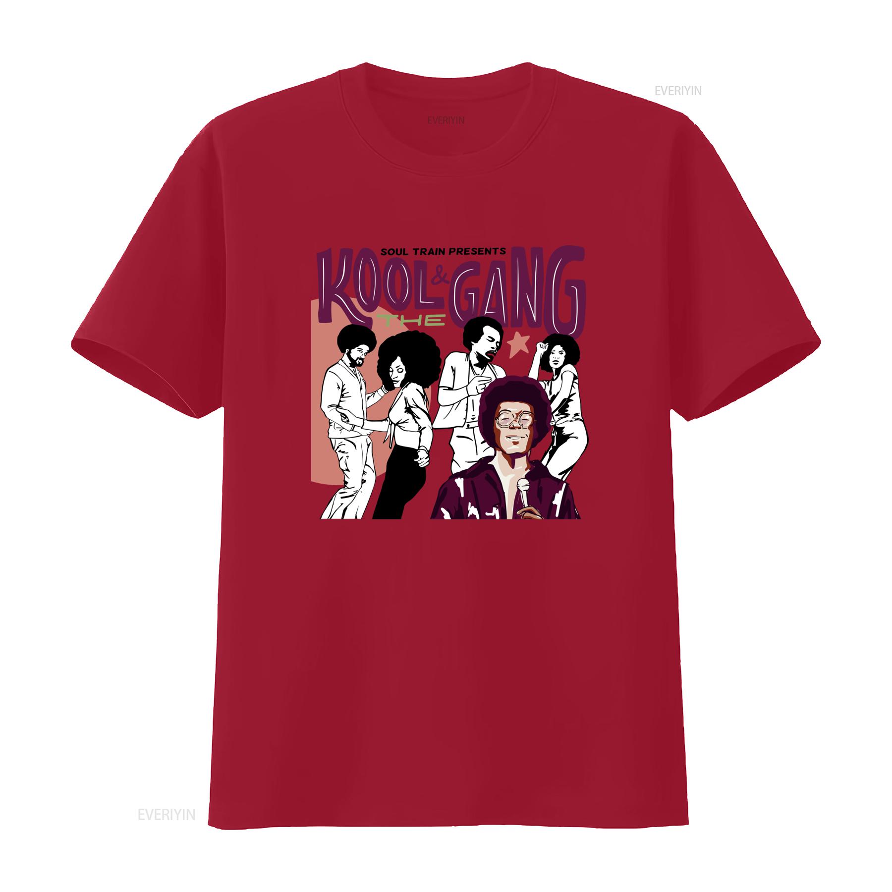 

Retro Kool The Gang Band Cotton T Shirt Vintage Style White Size AL678 vintage Washed Versatile Top For Everyday Wear Unisex S