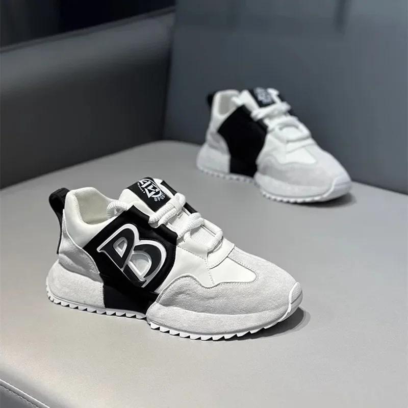 Men's Sneakers 2025 New Trend Personalized Casual Shoes Chunky Lace Up Running Shoes Luxury Vulcanize Footwear Tenis Masculino