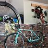1Pcs Bike Stand Wall Mount Bicycle Holder Mountain Bike Rack Stands Storage Hanger Hook Mounted Rack Stand Steel Black