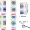 16 Sheets Round Clear Number Stickers 1-200 - Sparkling Self Adhesive Labels for Organizing Storage B & Boxes