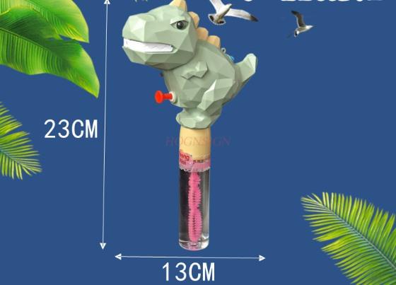 New 2-In-1 Dinosaur Bubble Stick For Children'S Handheld Fairy Bubble Machine Cartoon Crocodile Bubble Blowing