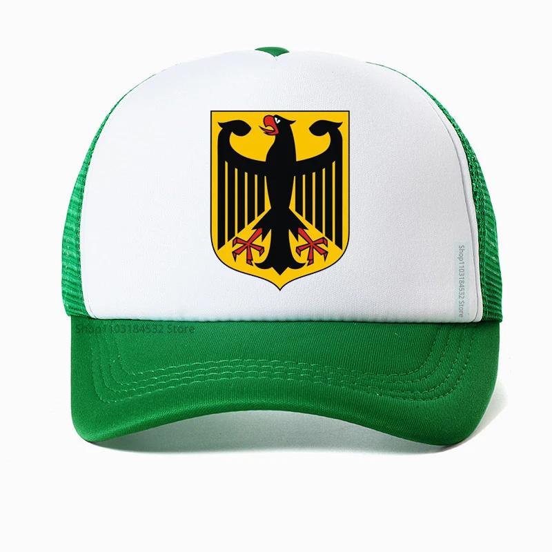 GERMAN EAGLE cap GERMANY STATE COAT OF ARMS Baseball Caps summer Breathable Mesh Trucker hats deutschland hat