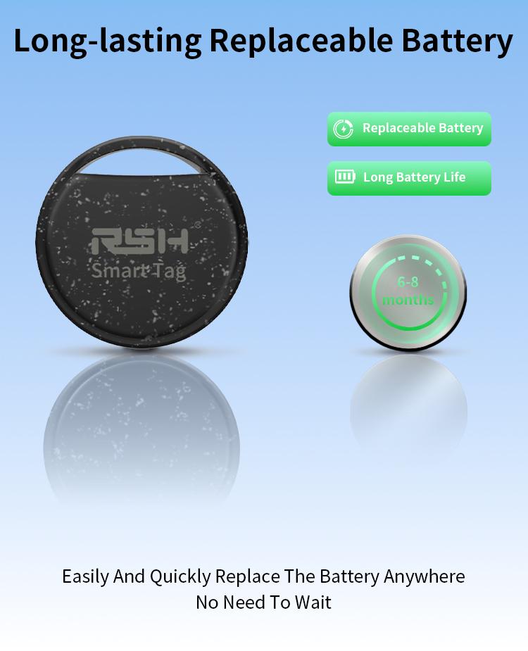 RSH 5pcs Security Anti-Loss GPS Tracker Android Locator for Xiaomi Global Postioning Kids Bag Wallet Car Finder Google Certified