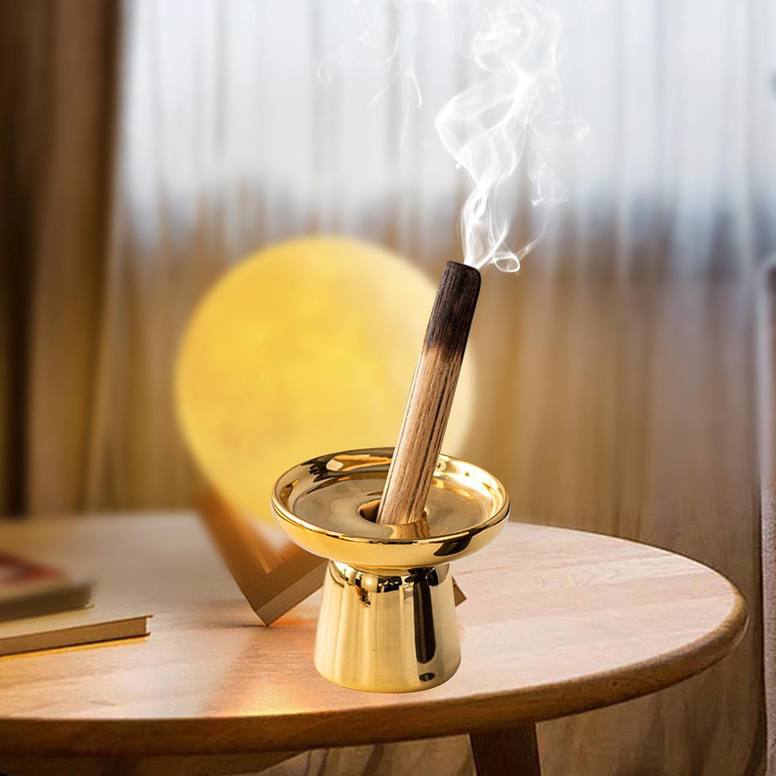 

Ceramic Incense Holder for Home Decor and Meditation золотий