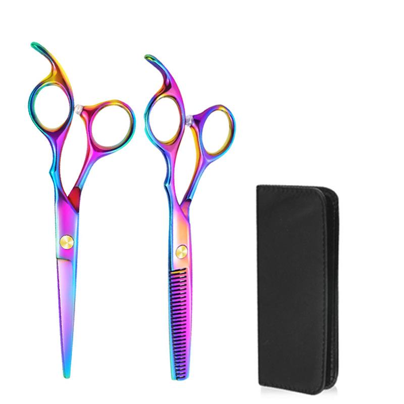 

Черный цвет Синие парикмахерские ножницы Набор для волос Ножницы для прямого среза Ножницы для стрижки волос Набор 1set