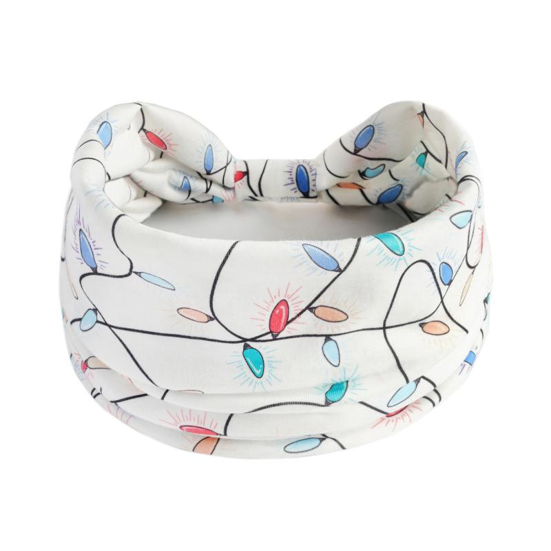 Halloween Druck Stirnbänder Damen Mädchen Haarbänder Totenkopf Vintage Kreuz Turban Bandage Bandanas Haarbänder Haaraccessoires