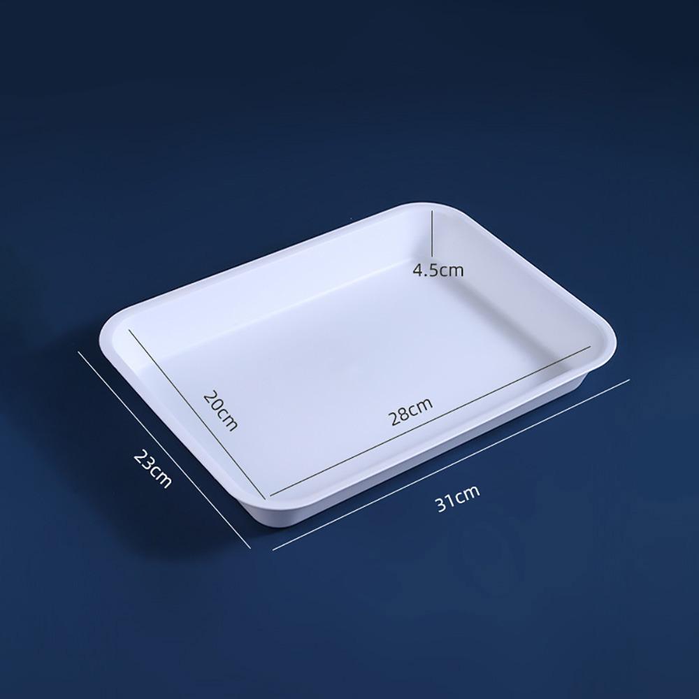 High Quality Multicolor Serving Tray Plastic Multi-sizes Storage Tray Rectangle Scratch Resistant Cooking Tray Tea Serving