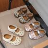 2 Frühling neue Kinder süßer Wind Prinzessin Schuhe Baby Netz Perlen Schleife Einzel Schuhe Mädchen Leder Schuhe