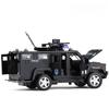 1:32er Maßstab Polizei SWAT Anti-Entführungs-LKW Legierungsmodellauto mit Rückzugmechanismus und Blinklichtern für Kleinkinder.