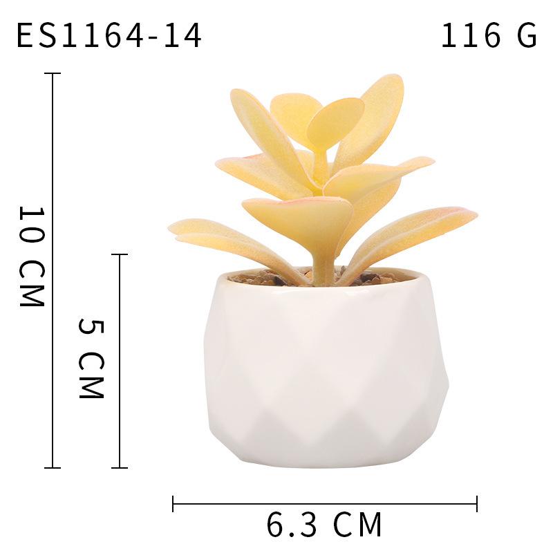

Имитация суккулентного растения Керамическое растение в горшке Ложный суккулентный бонсай Ложный цветок Украшение интерьера Орнамент Зеленые растения