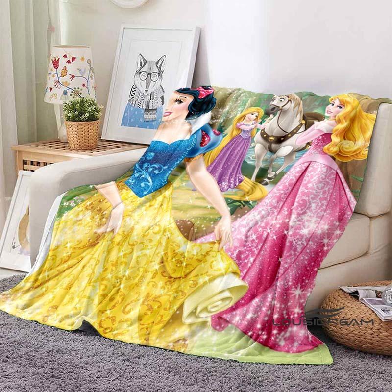 3D Printed Disney Princess Cartoon Blanket, Suitable for All Seasons, Wearable By Children and Adults, A Luxurious Gift Choice.