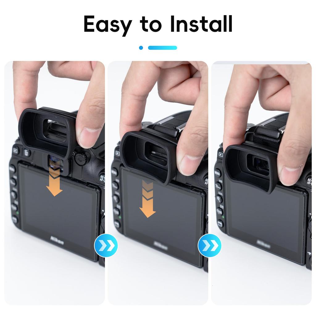 Nikon D3300 Compatible with and Eyepieces D780, D750, D610, D600, D7500, D7200, D7100, D7000, D5600, D5200, D5100, D5000, D3500, D3400, Eyecups,