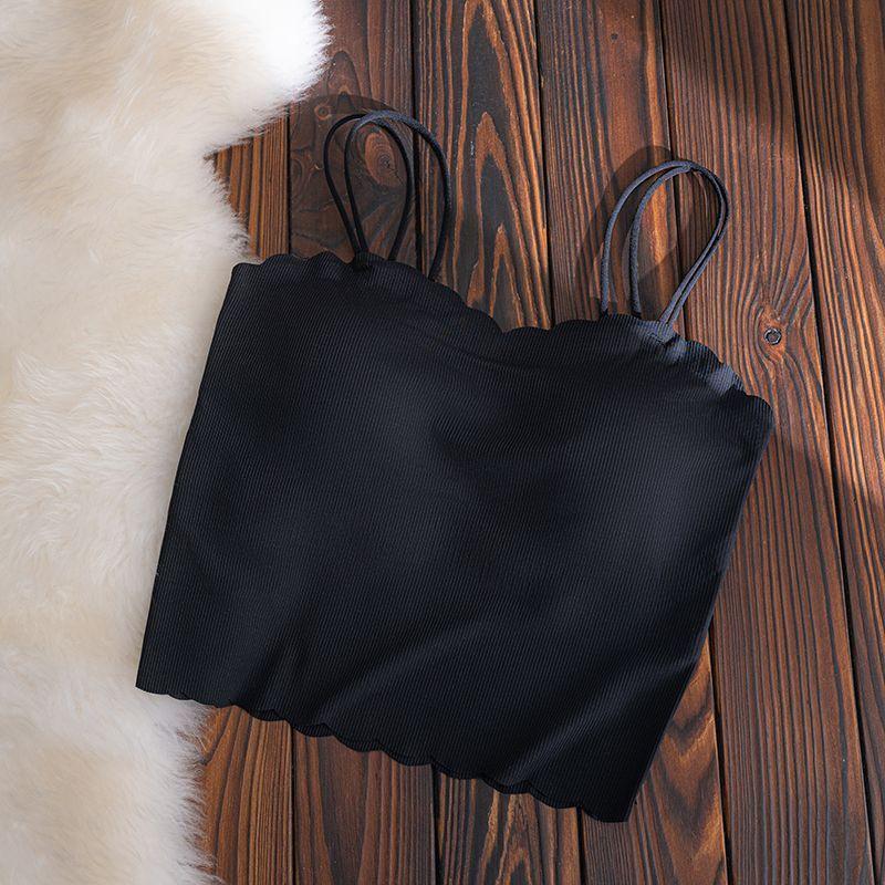 No Trace Chest Cushion Base No Bra Camisole Underwear for Women In Summer Wearing Inside and Outside Beautiful Back Thin Design