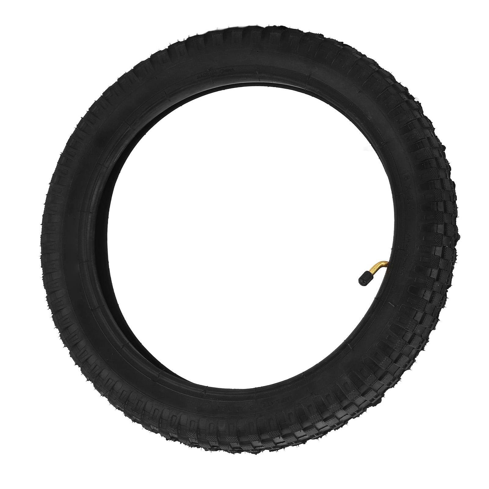 Anvelopă Cauciuc Motocicletă Dirt 16x2.4 Anti Alunecare Înlocuire Anvelopă Interioară Exterioară Anvelopă Bicicletă Copii black