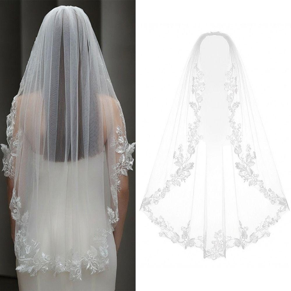 One Layer Bridal Veil Soft Tulle Bridal Headpiece Vintage Wedding Veil  Brides