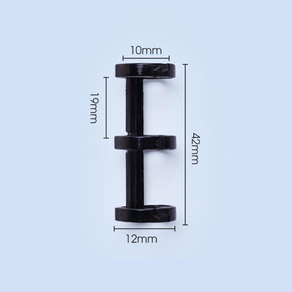 3 Hole Binder Rings Plastic Loose Leaf Buckle High Quality Binding Clip  Students