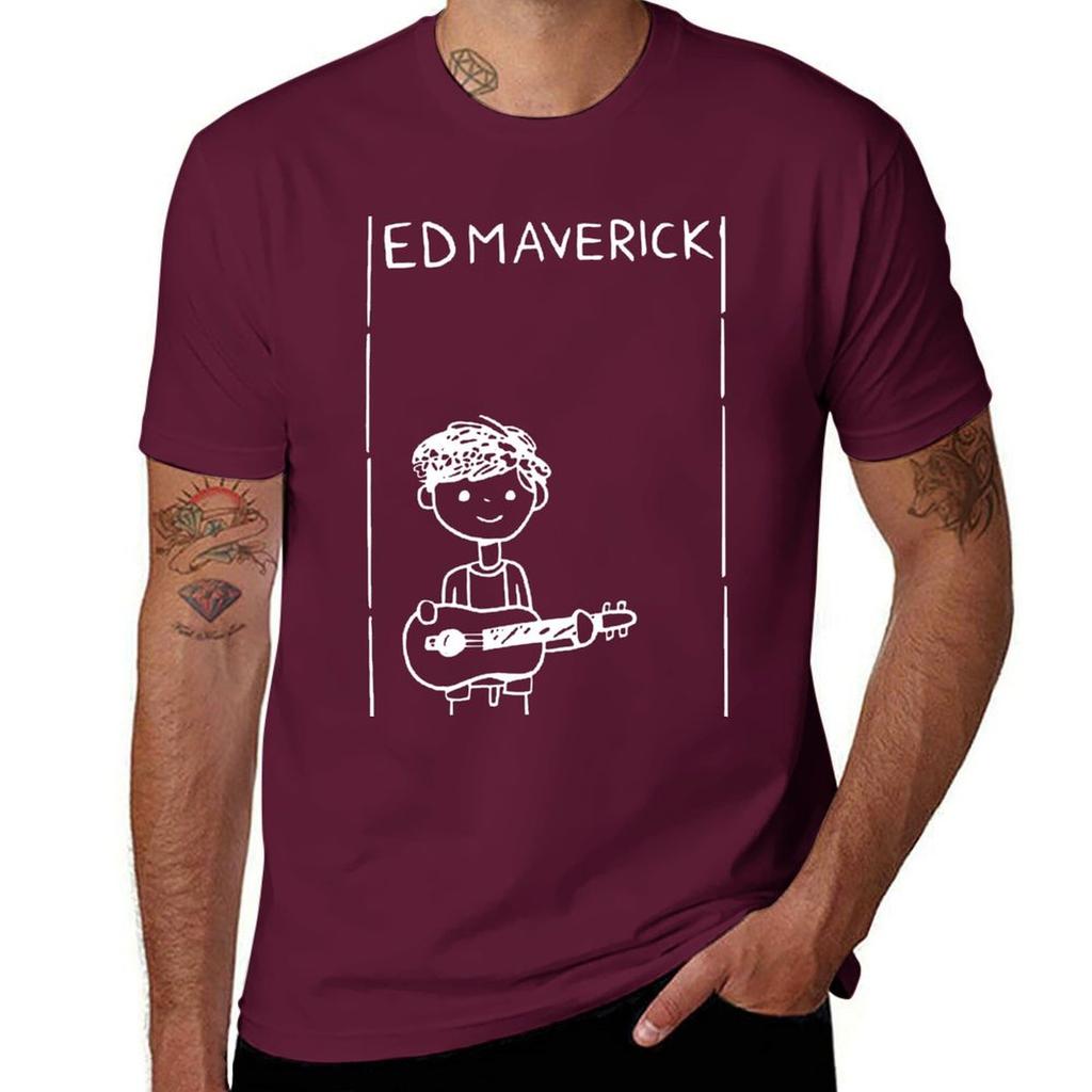 ED MAVERICK Mexican Singer T-Shirt Customs Korean Fashion Oversizeds Aesthetic Clothing Men Clothes