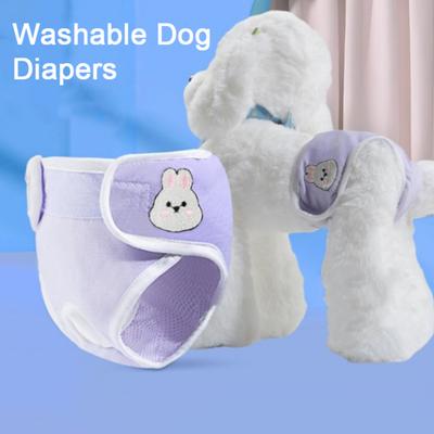Pet Menstrual Pants Female Dog Physiological Shorts Breathable Cotton Pet Sanitary Panties Cartoon Patterned Doggie Underwear