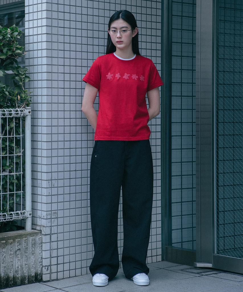 Ohesio Wide Star Cotton Pants (Black)