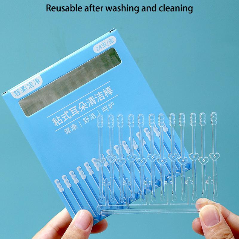 1/3/5 Boxes Sticky Ear Digger Ear Digging Tool Ear Wax Cleaning Special Not Hurt Ear Digging Spoon Ear Digging Cotton Swabs